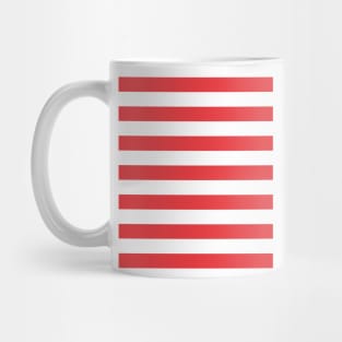 Red And White Striped For Family Holidays Mug